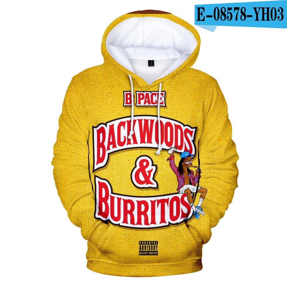 Men Hoodies Backwoods 3D Print Streetwear Fashion Hoodie Men/women Autumn Winter