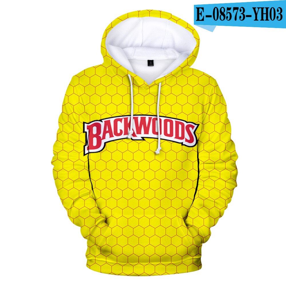 Men Hoodies Backwoods 3D Print Streetwear Fashion Hoodie Men/women Autumn Winter