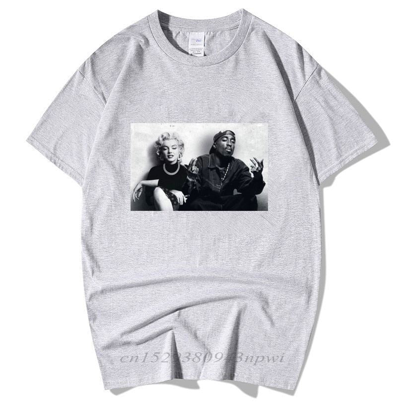 2020 Summer Fashion Design Legends Tupac 2Pac Marilyn Monroe T Shirt Men Casual