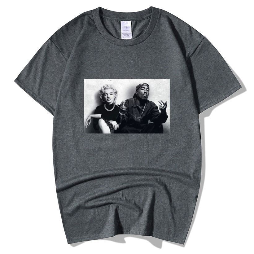 2020 Summer Fashion Design Legends Tupac 2Pac Marilyn Monroe T Shirt Men Casual
