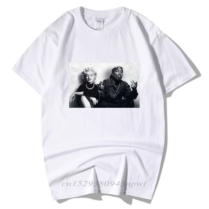 2020 Summer Fashion Design Legends Tupac 2Pac Marilyn Monroe T Shirt Men Casual