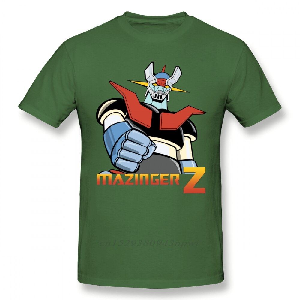 Cool Mazinger Z Robot T Shirt For Man New Short Sleeve Anime O-neck Tee Shirt Hi