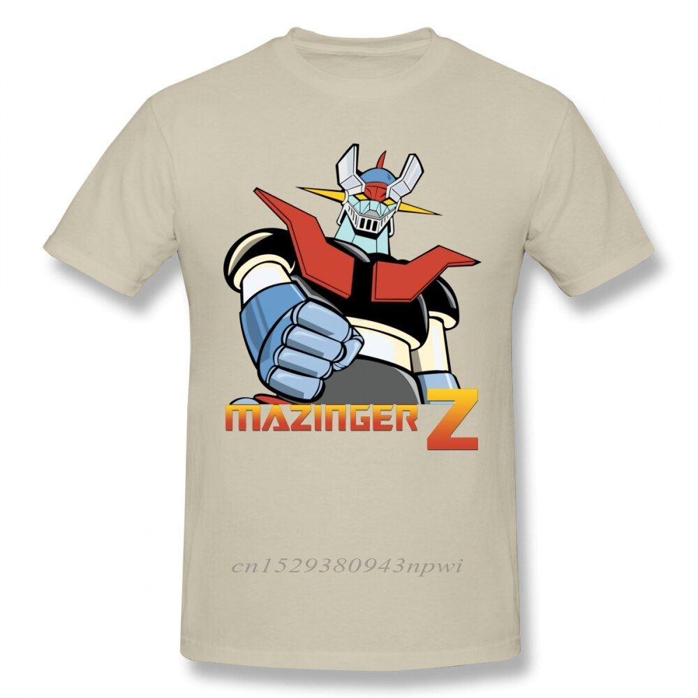 Cool Mazinger Z Robot T Shirt For Man New Short Sleeve Anime O-neck Tee Shirt Hi