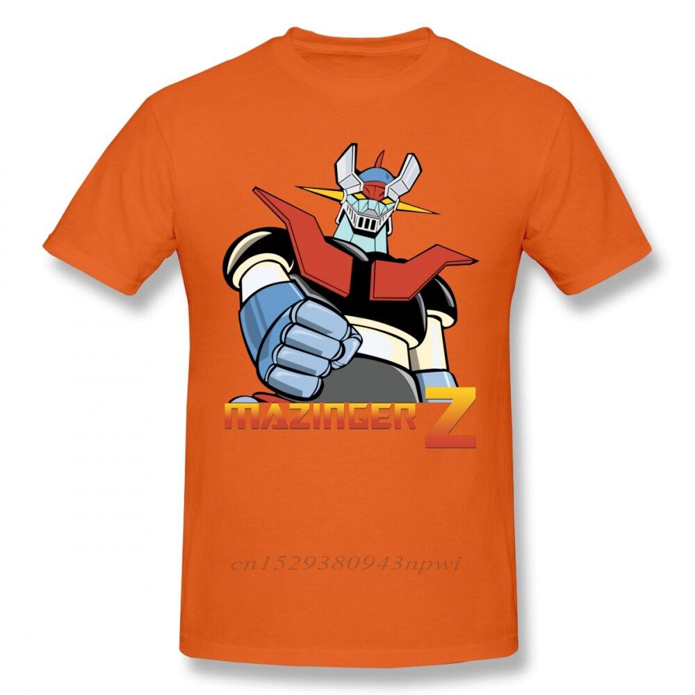 Cool Mazinger Z Robot T Shirt For Man New Short Sleeve Anime O-neck Tee Shirt Hi