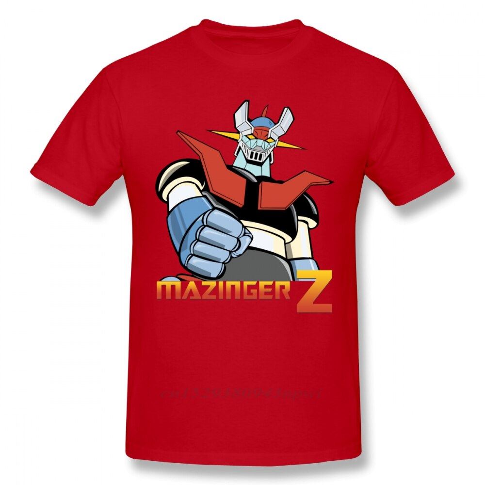 Cool Mazinger Z Robot T Shirt For Man New Short Sleeve Anime O-neck Tee Shirt Hi