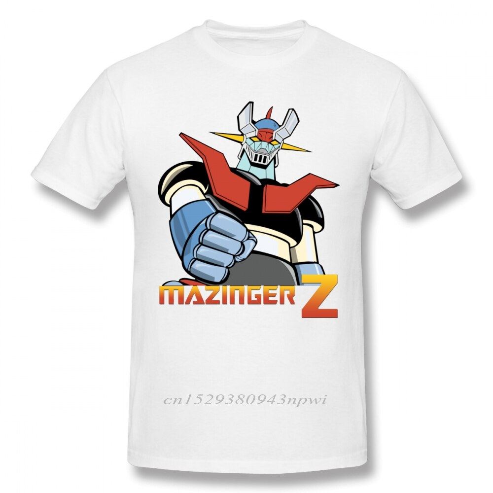 Cool Mazinger Z Robot T Shirt For Man New Short Sleeve Anime O-neck Tee Shirt Hi