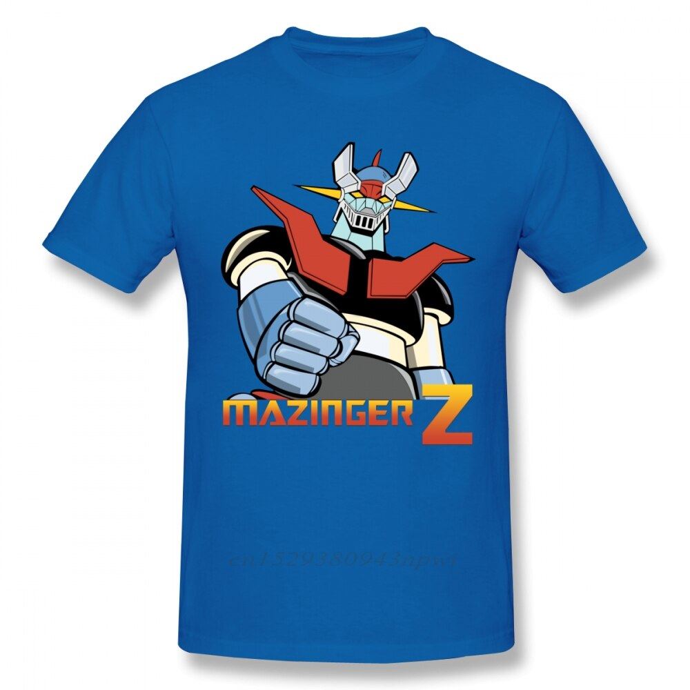 Cool Mazinger Z Robot T Shirt For Man New Short Sleeve Anime O-neck Tee Shirt Hi