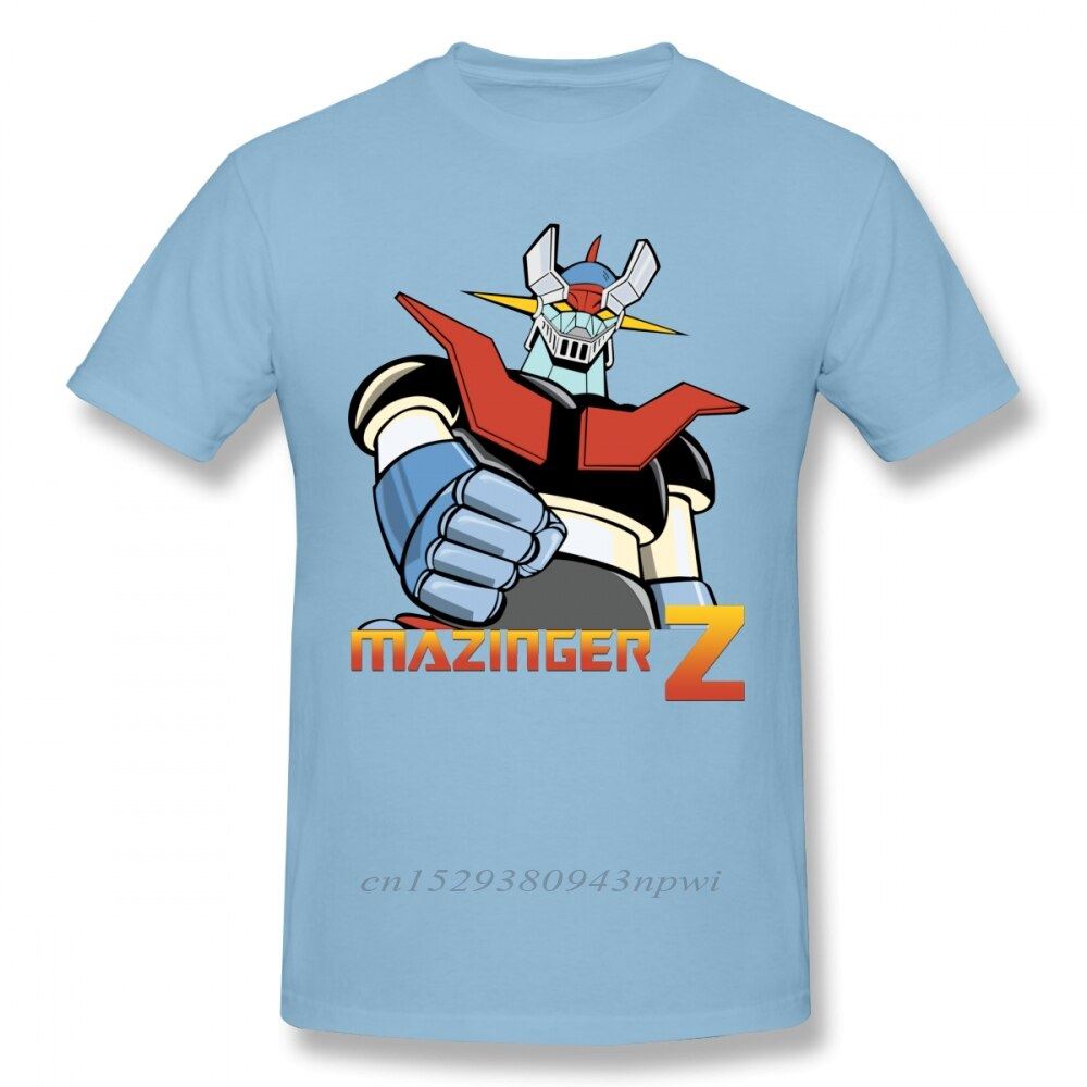Cool Mazinger Z Robot T Shirt For Man New Short Sleeve Anime O-neck Tee Shirt Hi