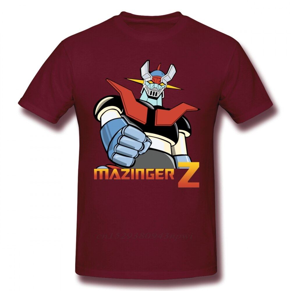 Cool Mazinger Z Robot T Shirt For Man New Short Sleeve Anime O-neck Tee Shirt Hi