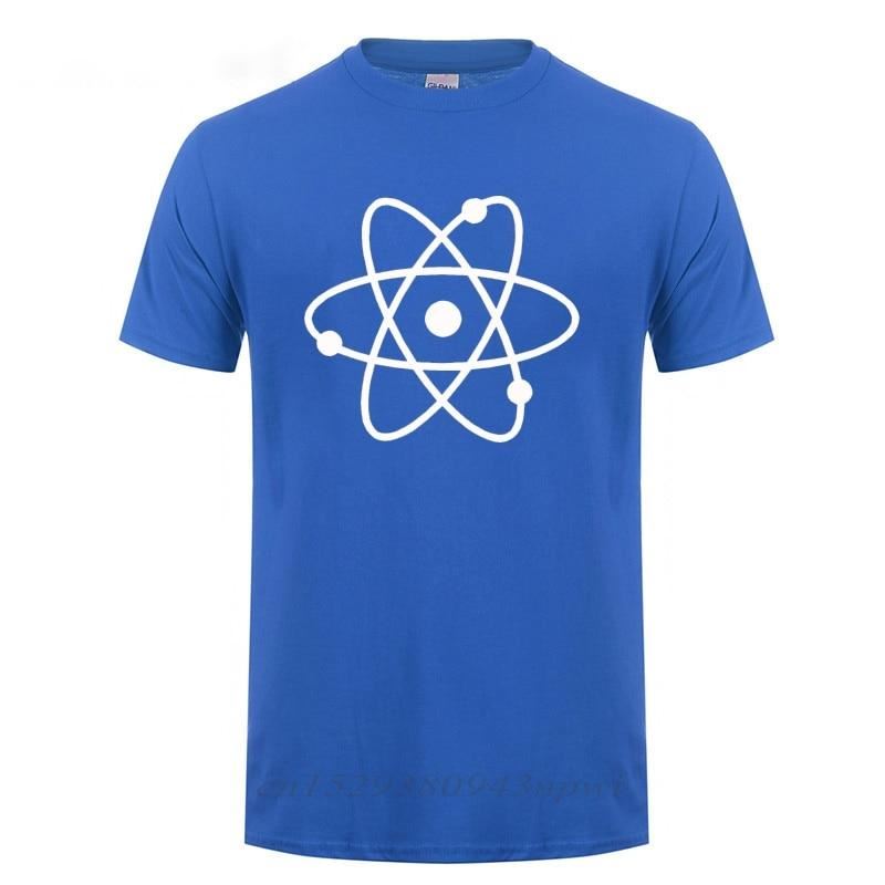 Cool Science Atom T Shirt Man Short Sleeve Round Neck Loose Fit Cotton T-Shirt G