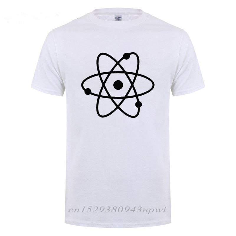 Cool Science Atom T Shirt Man Short Sleeve Round Neck Loose Fit Cotton T-Shirt G