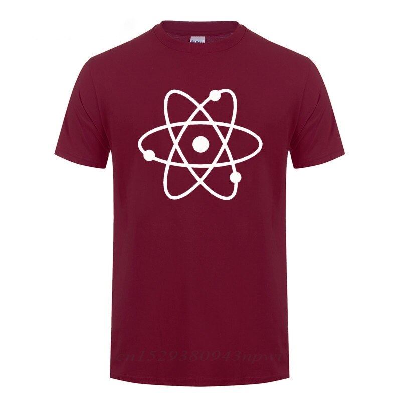 Cool Science Atom T Shirt Man Short Sleeve Round Neck Loose Fit Cotton T-Shirt G