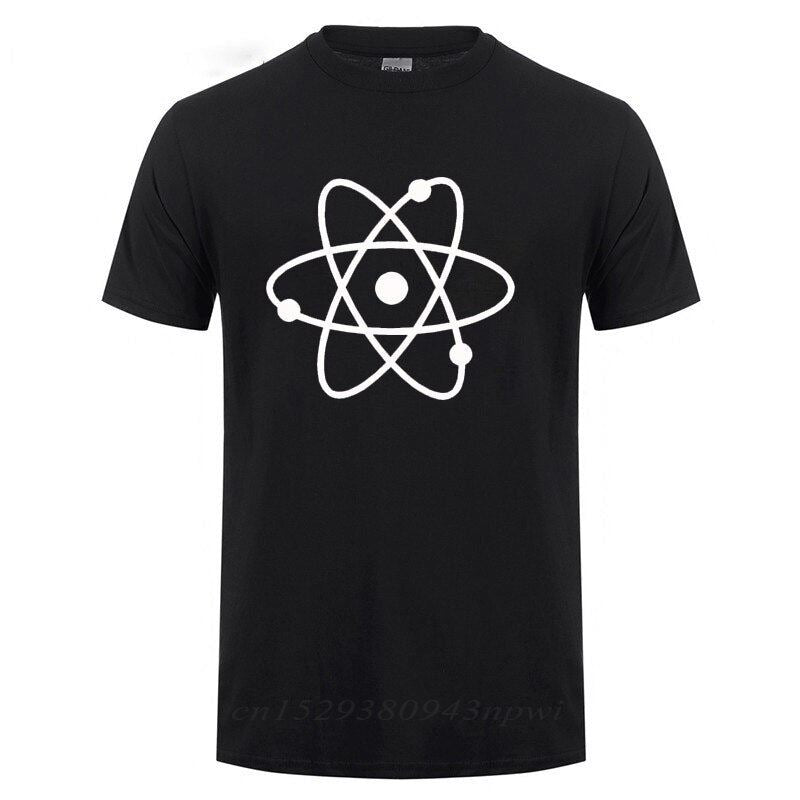 Cool Science Atom T Shirt Man Short Sleeve Round Neck Loose Fit Cotton T-Shirt G