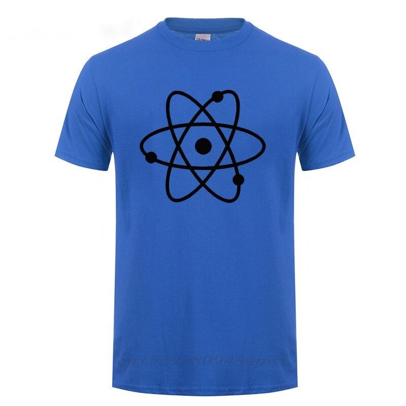 Cool Science Atom T Shirt Man Short Sleeve Round Neck Loose Fit Cotton T-Shirt G