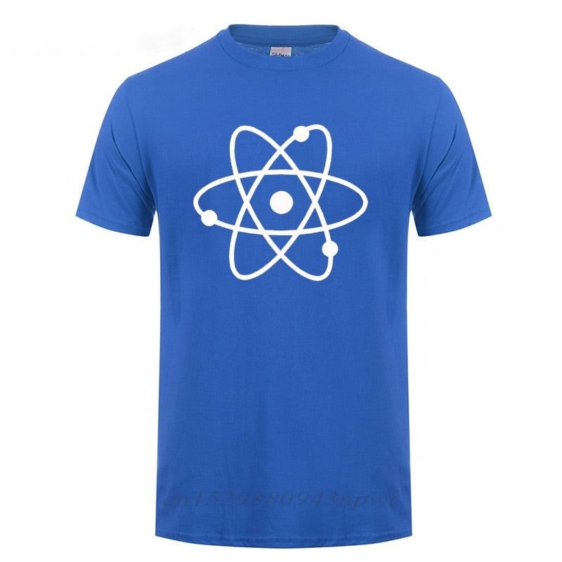 Cool Science Atom T Shirt Man Short Sleeve Round Neck Loose Fit Cotton T-Shirt G