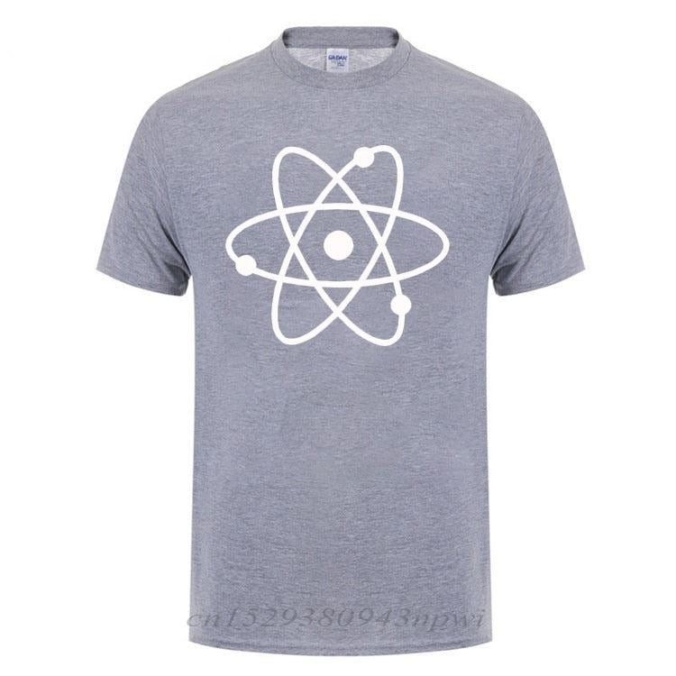 Cool Science Atom T Shirt Man Short Sleeve Round Neck Loose Fit Cotton T-Shirt G