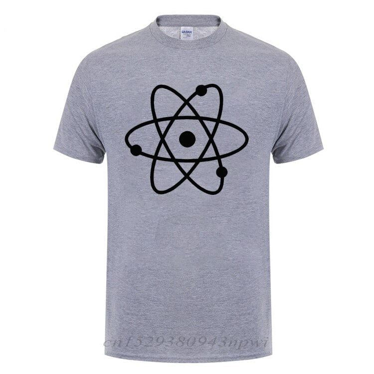 Cool Science Atom T Shirt Man Short Sleeve Round Neck Loose Fit Cotton T-Shirt G