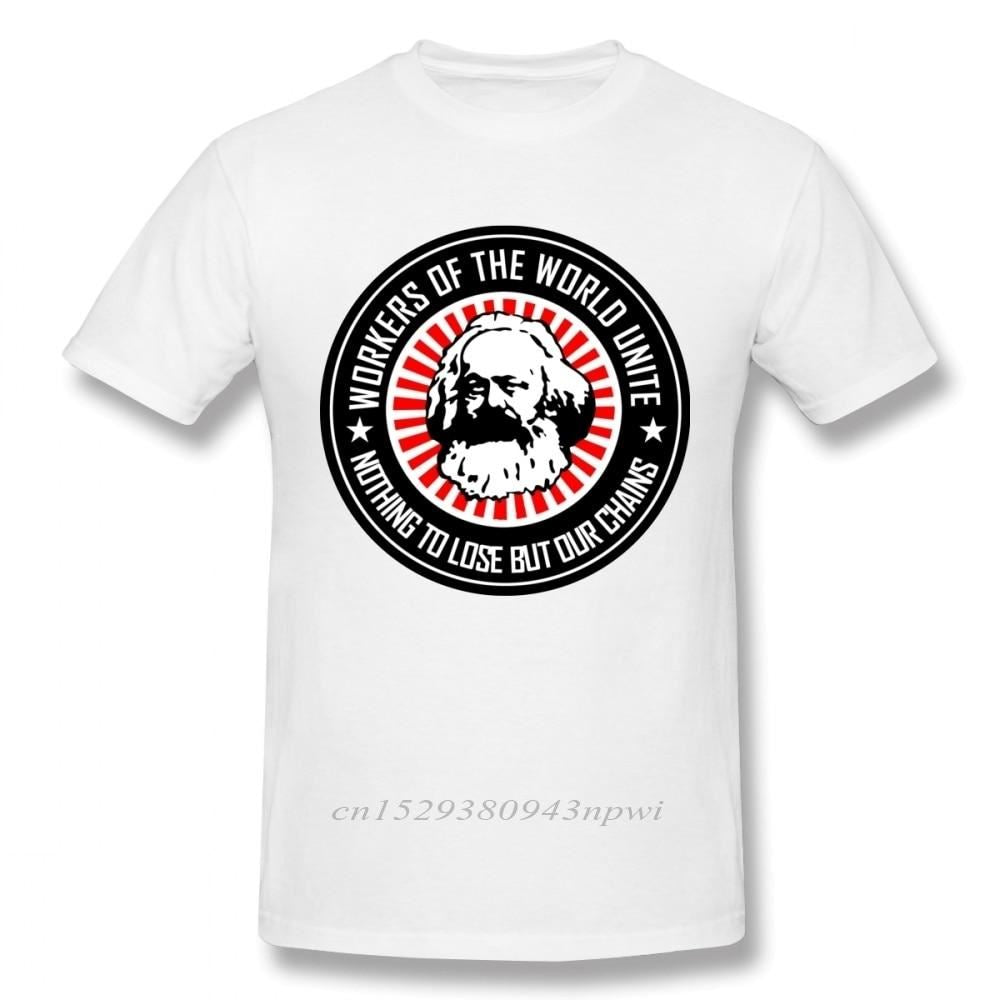 Sociologist Karl Marx T shirt New Design Homme Tee Shirt Men Cotton Big Size Cam