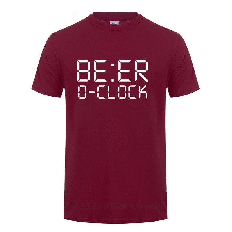 BEER O'CLOCK Drinking Party Joke T-Shirt Funny Birthday Gift For Men Dad Father