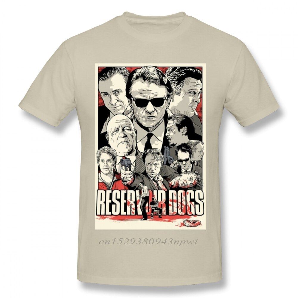 Fashion Street Guys Tops & Tees Swag 100% Cotton Camiseta Shirt Movie Reservoir