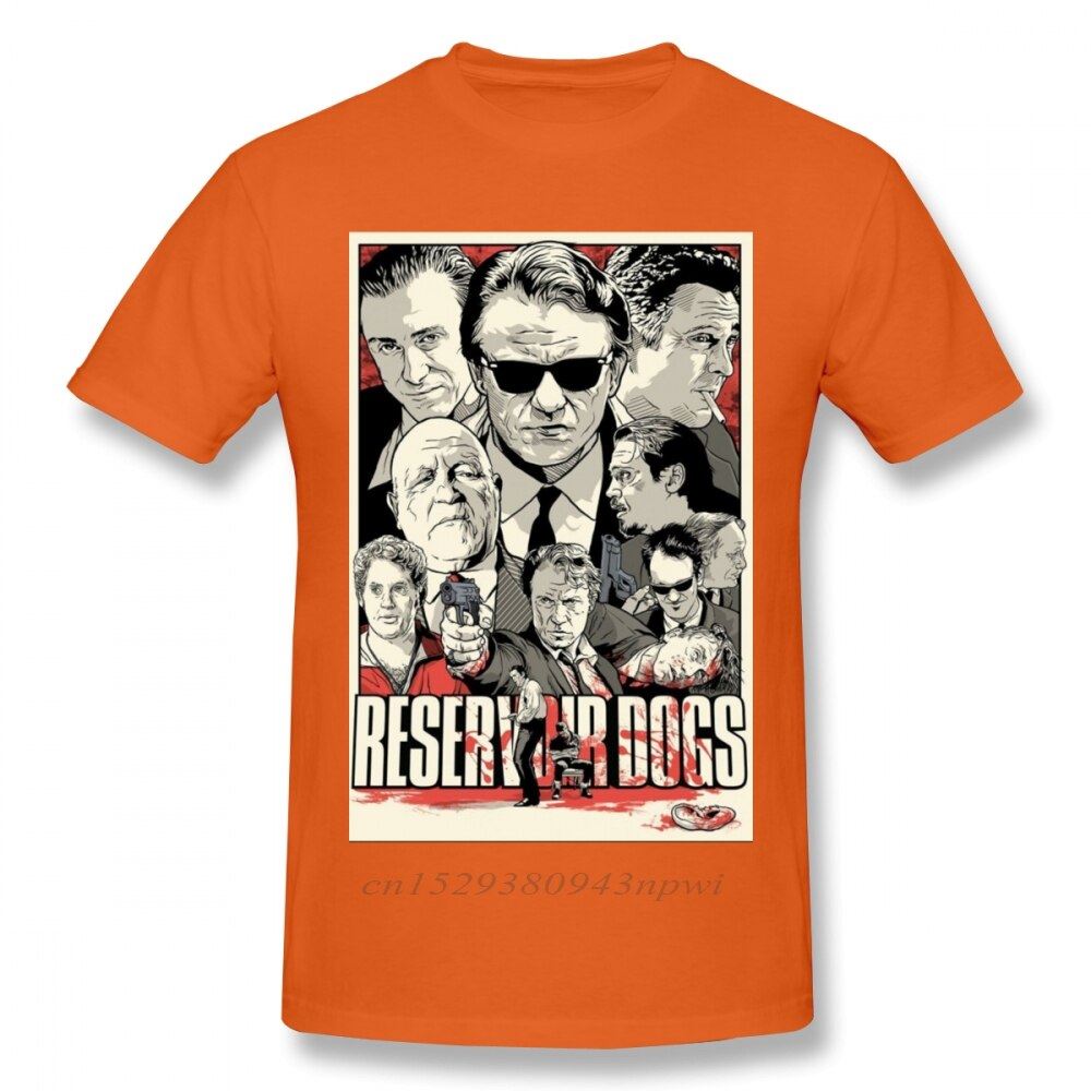 Fashion Street Guys Tops & Tees Swag 100% Cotton Camiseta Shirt Movie Reservoir