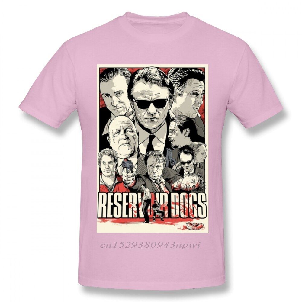 Fashion Street Guys Tops & Tees Swag 100% Cotton Camiseta Shirt Movie Reservoir