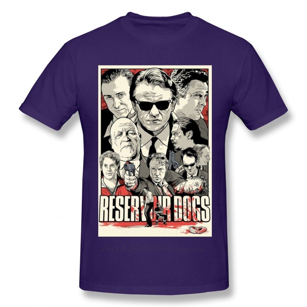Fashion Street Guys Tops & Tees Swag 100% Cotton Camiseta Shirt Movie Reservoir