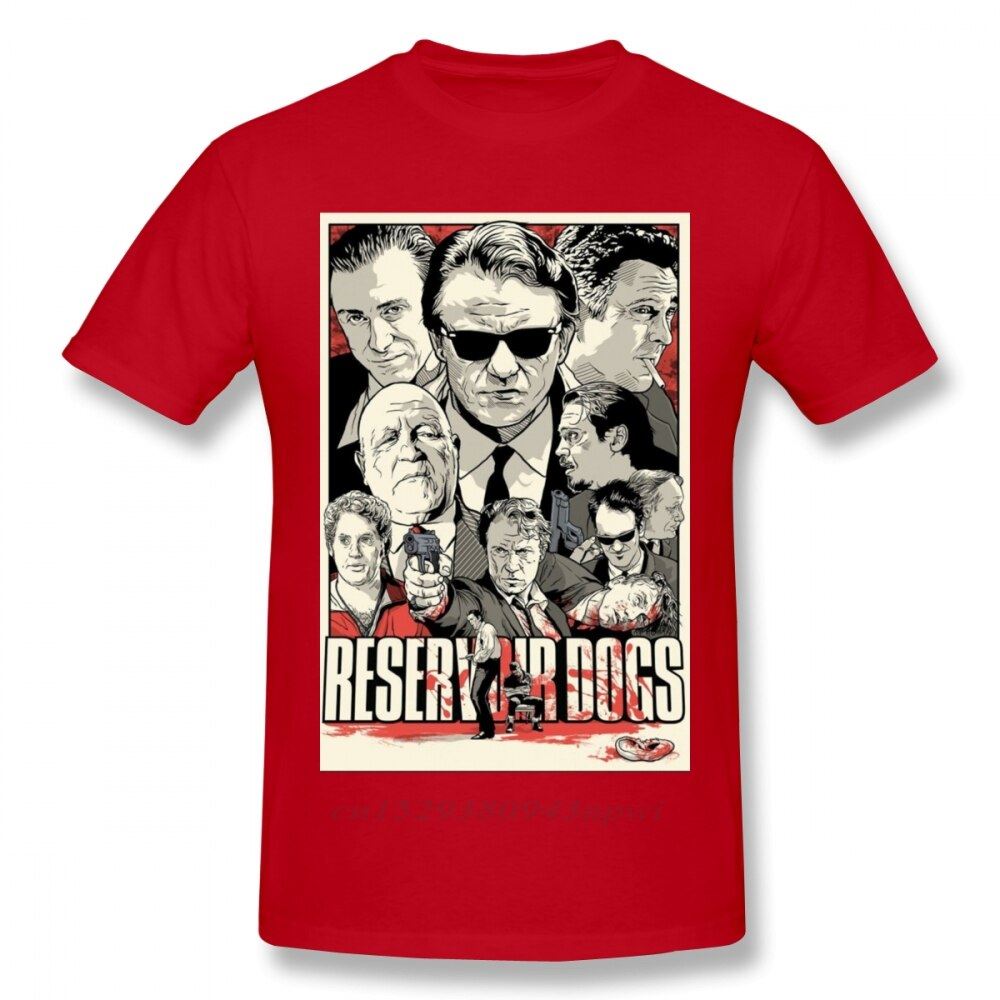Fashion Street Guys Tops & Tees Swag 100% Cotton Camiseta Shirt Movie Reservoir