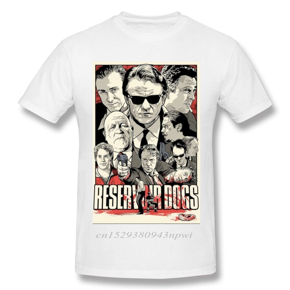 Fashion Street Guys Tops & Tees Swag 100% Cotton Camiseta Shirt Movie Reservoir