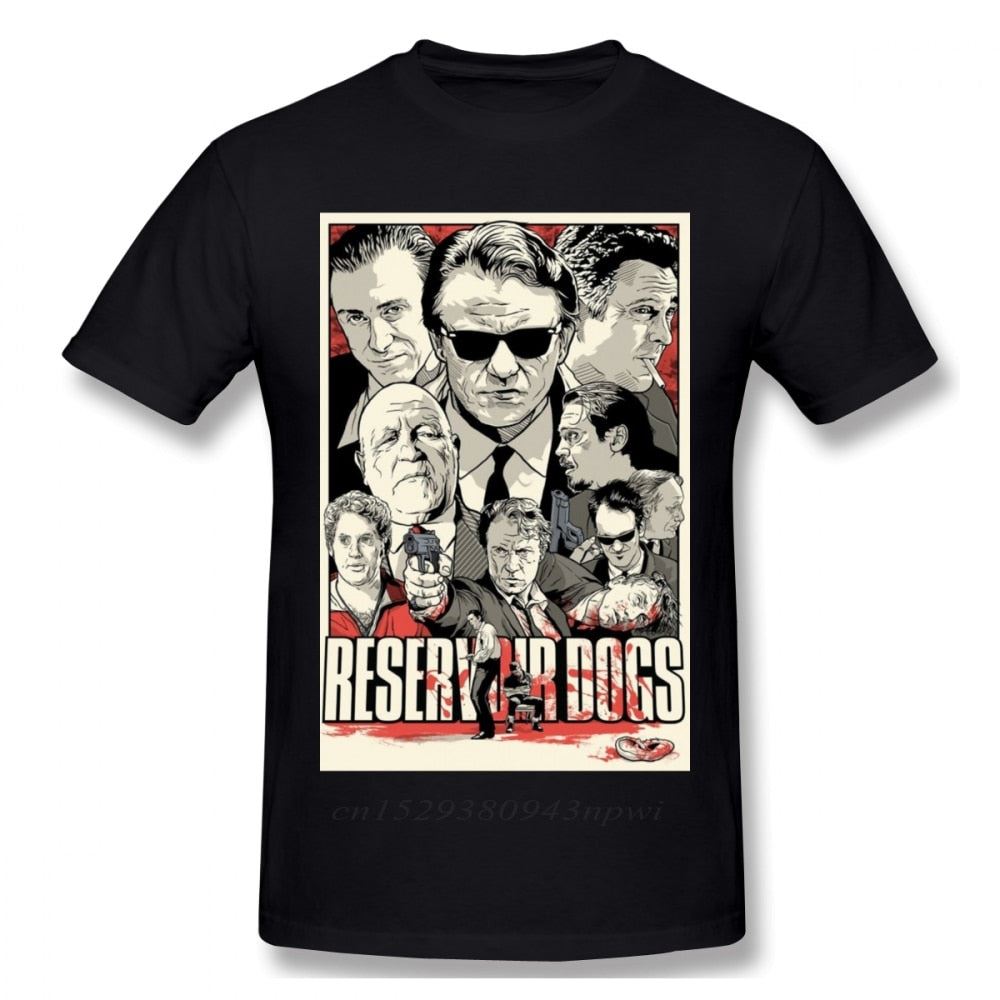 Fashion Street Guys Tops & Tees Swag 100% Cotton Camiseta Shirt Movie Reservoir