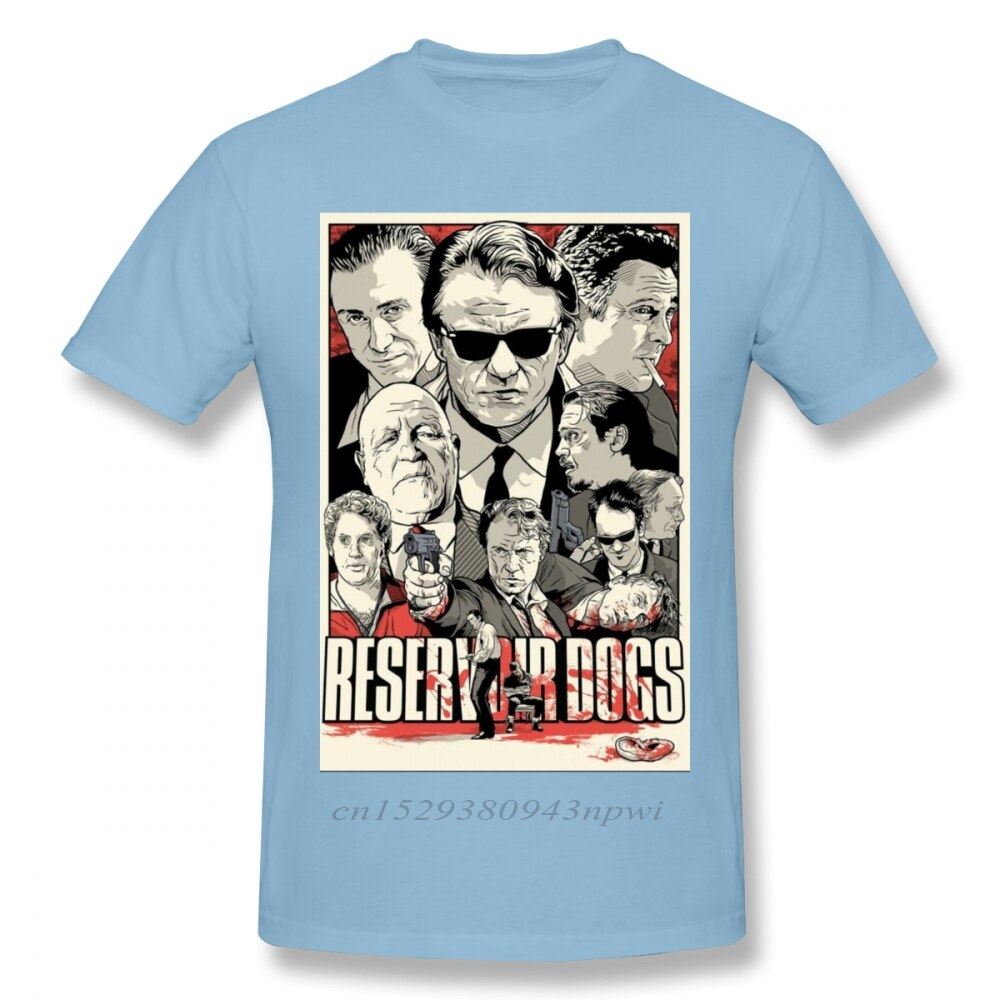 Fashion Street Guys Tops & Tees Swag 100% Cotton Camiseta Shirt Movie Reservoir