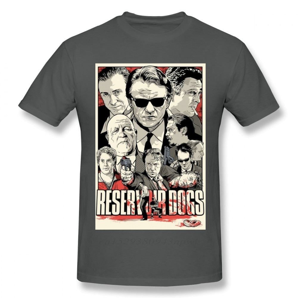 Fashion Street Guys Tops & Tees Swag 100% Cotton Camiseta Shirt Movie Reservoir