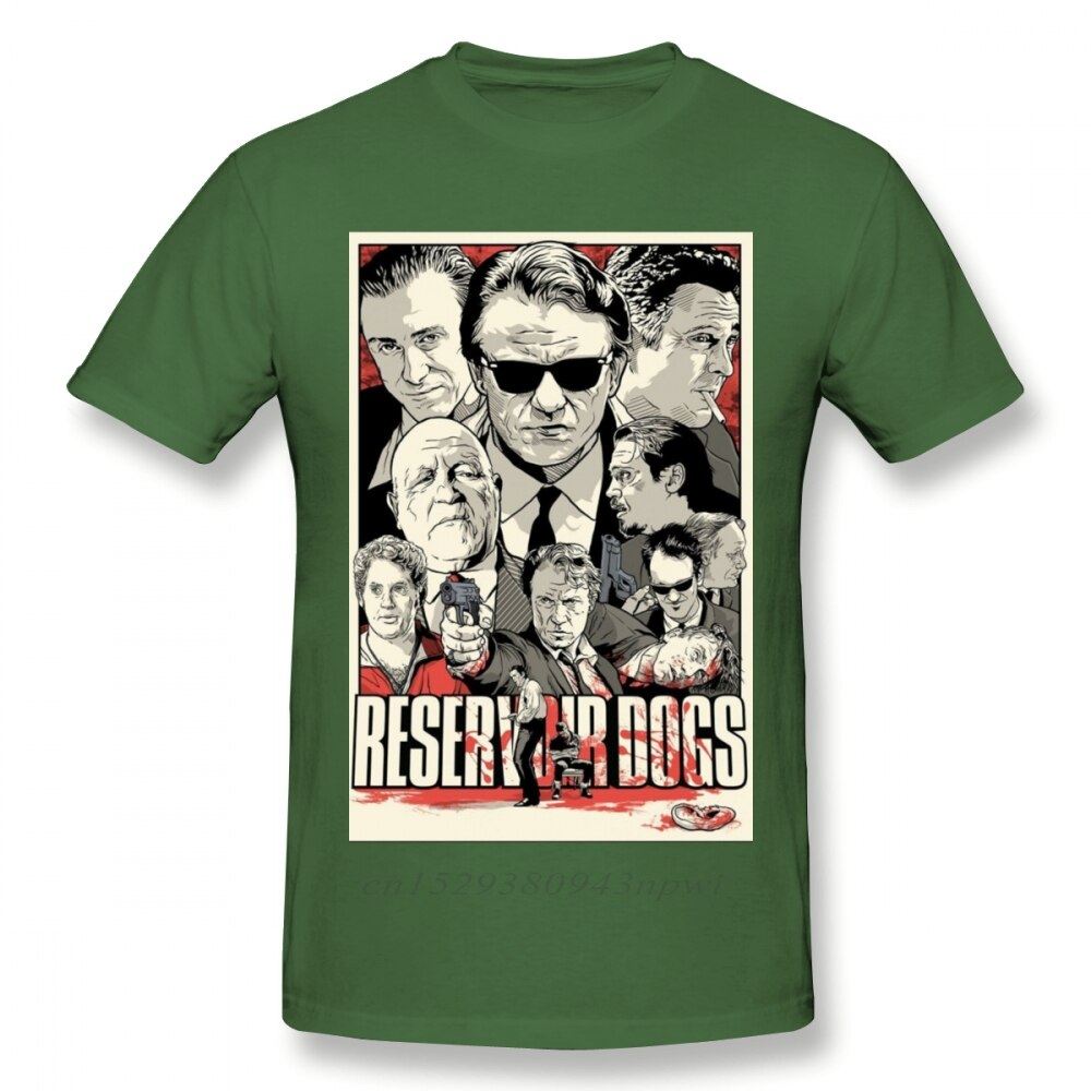 Fashion Street Guys Tops & Tees Swag 100% Cotton Camiseta Shirt Movie Reservoir
