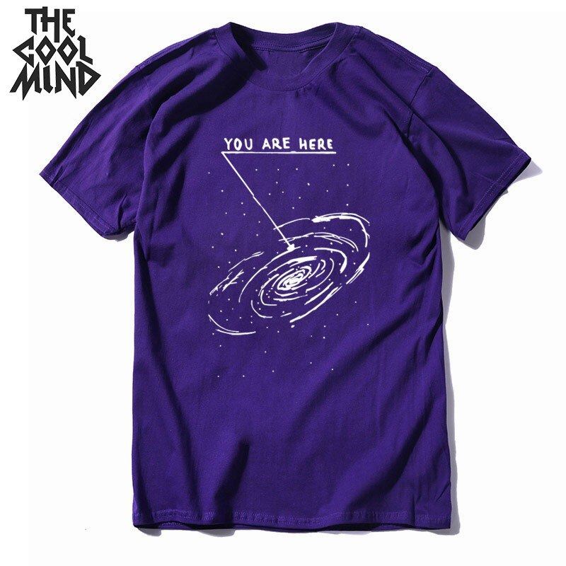 COOLMIND 100% cotton  summer loose men Tshirt cool oversized men t shirt o-neck
