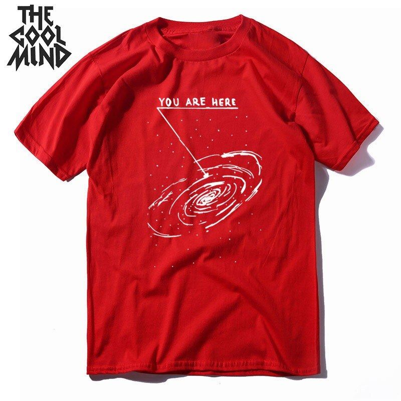 COOLMIND 100% cotton  summer loose men Tshirt cool oversized men t shirt o-neck