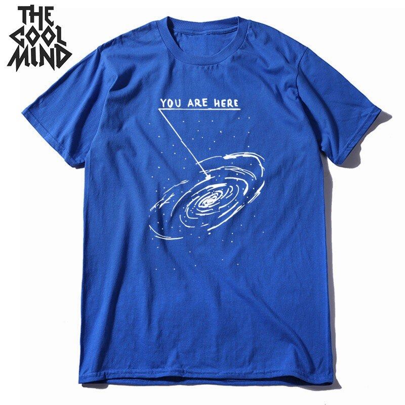 COOLMIND 100% cotton  summer loose men Tshirt cool oversized men t shirt o-neck