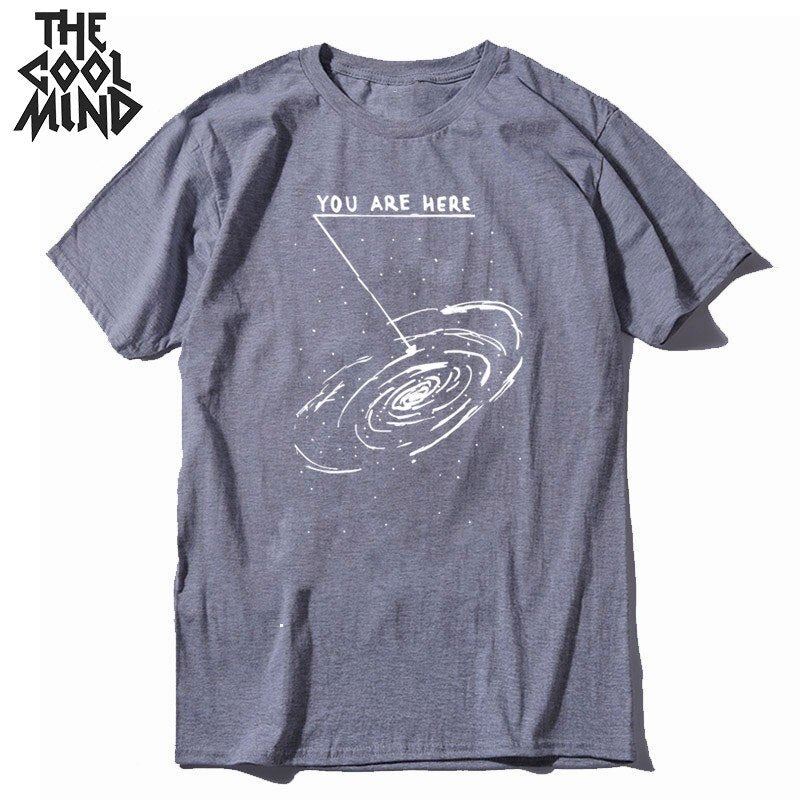 COOLMIND 100% cotton  summer loose men Tshirt cool oversized men t shirt o-neck