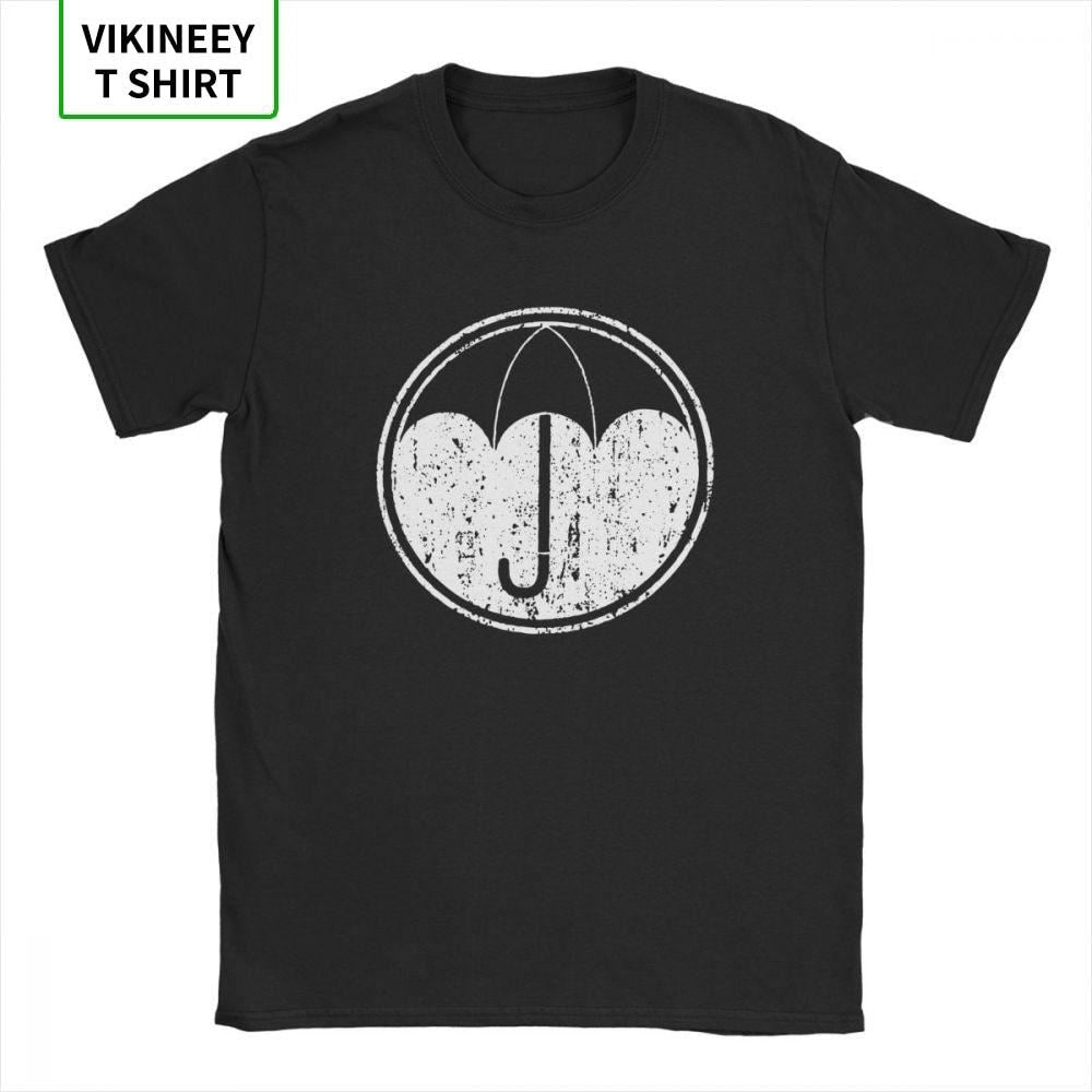 Umbrella Academy Symbol T-Shirts for Men Cha Diego Vanya Comic Vintage Cotton Te