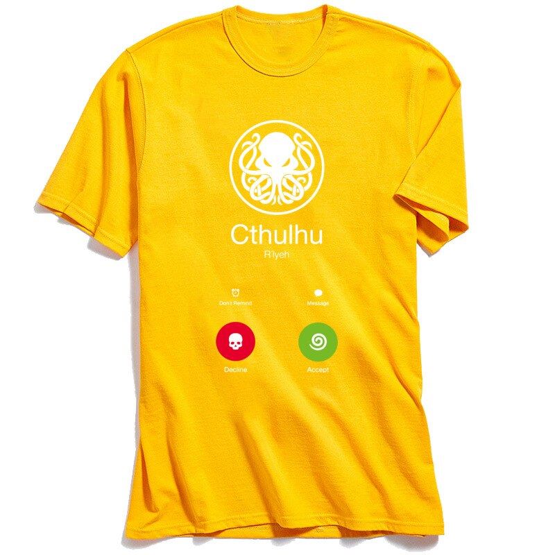 CALL OF CTHULHU T-Shirt Novelty Designer T Shirt Adult 100% Cotton