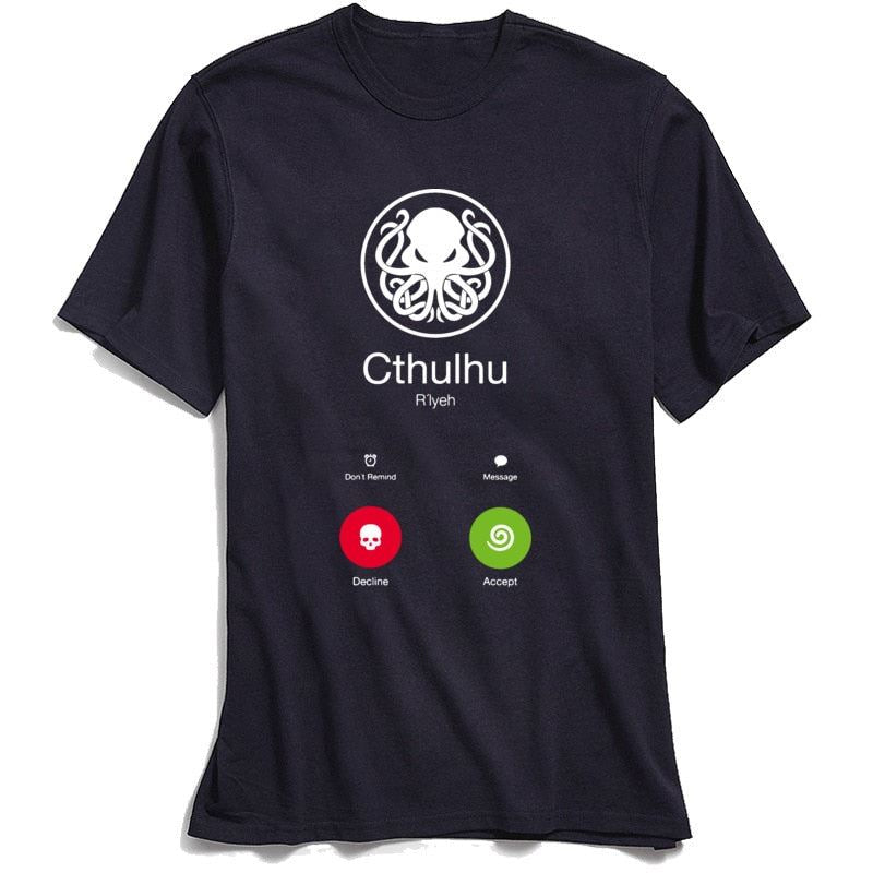 CALL OF CTHULHU T-Shirt Novelty Designer T Shirt Adult 100% Cotton