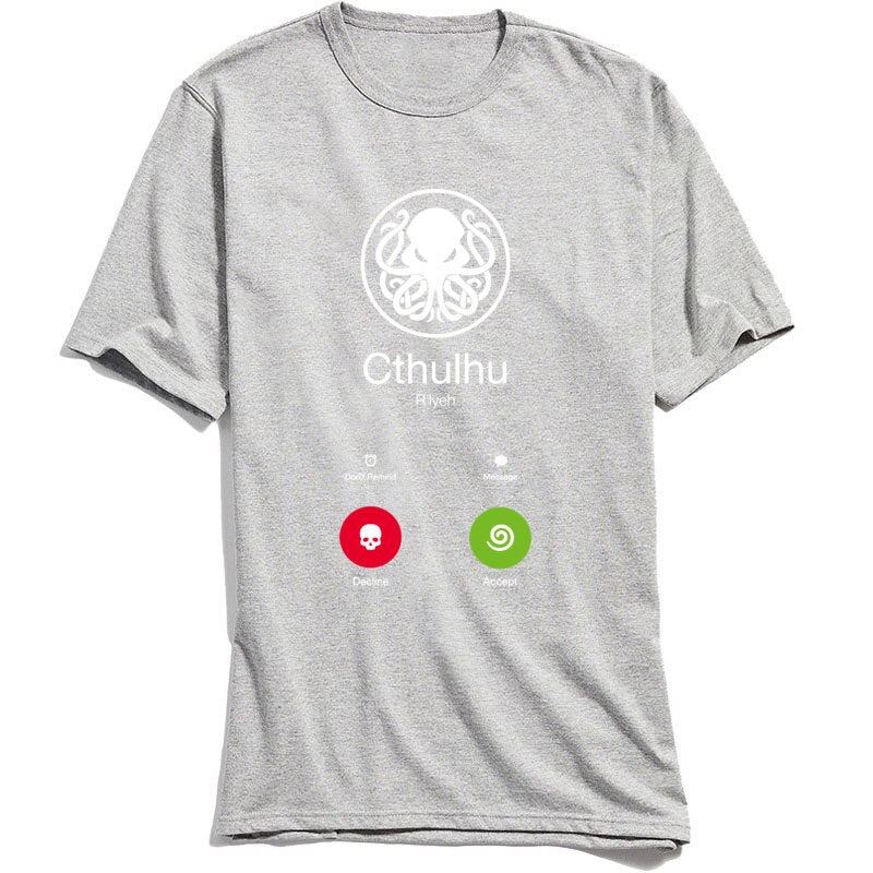 CALL OF CTHULHU T-Shirt Novelty Designer T Shirt Adult 100% Cotton