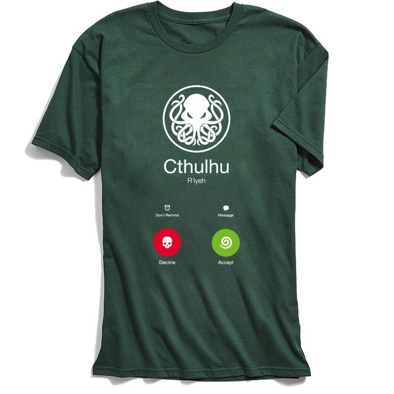 CALL OF CTHULHU T-Shirt Novelty Designer T Shirt Adult 100% Cotton