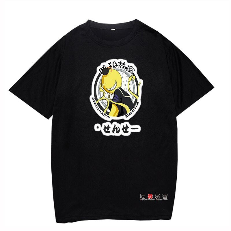 2020 Men's Clothing Summer New Anime Assassination Classroom Black shirt Cool St