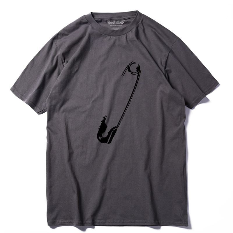 COOLMIND QI0255A 100% cotton short sleeve cool men T shirt casual funny men t sh