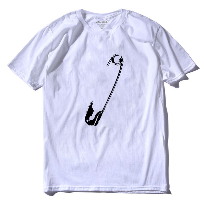 COOLMIND QI0255A 100% cotton short sleeve cool men T shirt casual funny men t sh