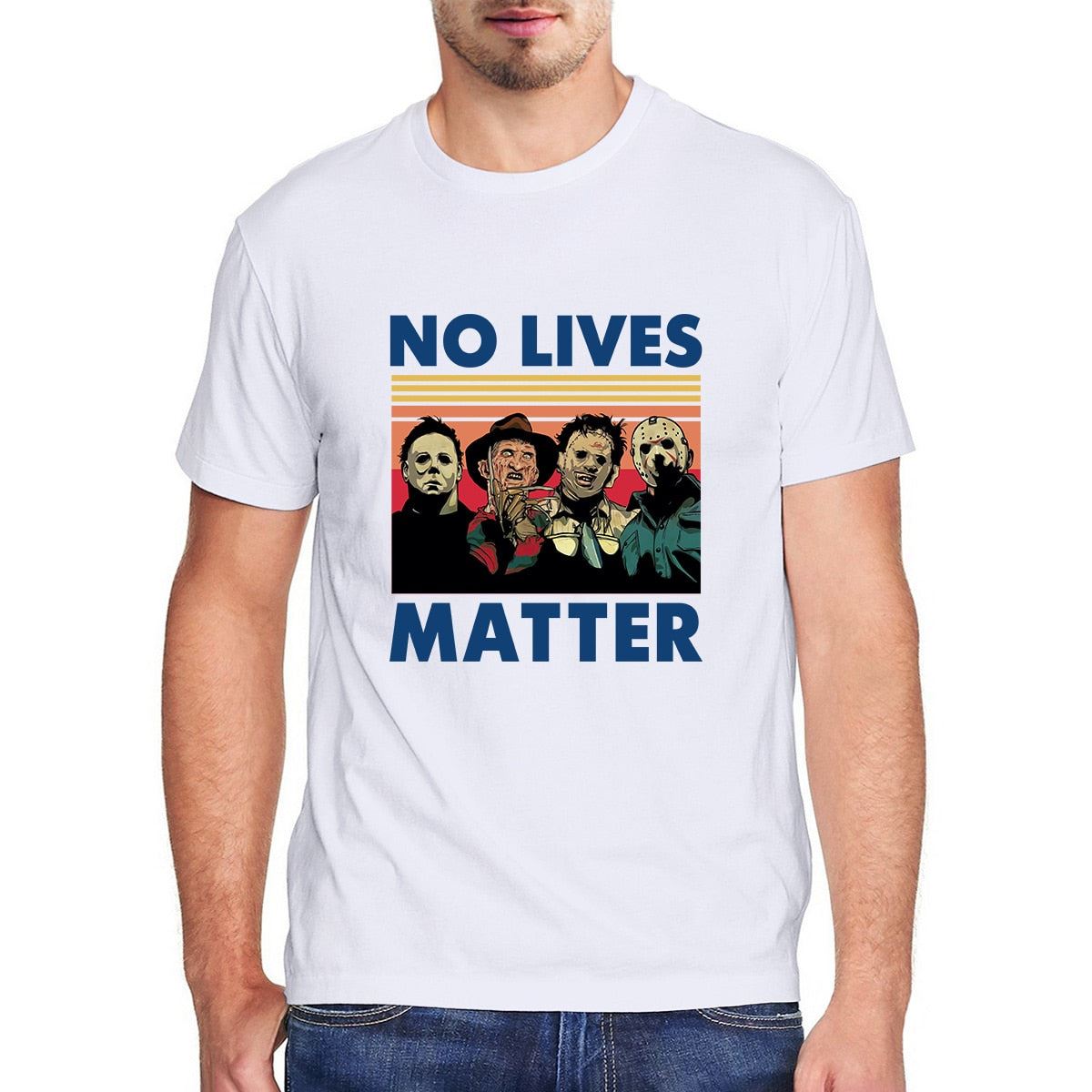 Envmenst t shirt men 100 cotton casual horror no lives matter men clothing overs