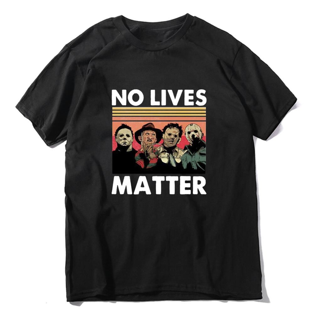 Envmenst t shirt men 100 cotton casual horror no lives matter men clothing overs