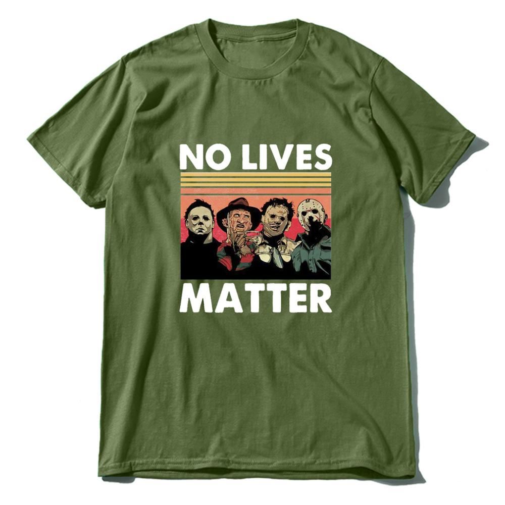 Envmenst t shirt men 100 cotton casual horror no lives matter men clothing overs
