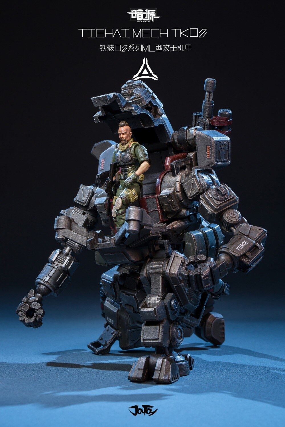 2(Pcs/Set)JOYTOY 1/25 Action Figure Robot Model TIEHAI MECH TKO2 Attacking Armor