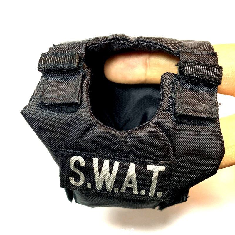WWII USA SWAT Black Uniform Tactical Bulletproof Jacket 1/6 21st Century Toys